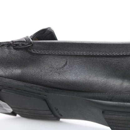Louis Vuitton Calfskin Mini Lin Loafers 37 Black 11 of 11