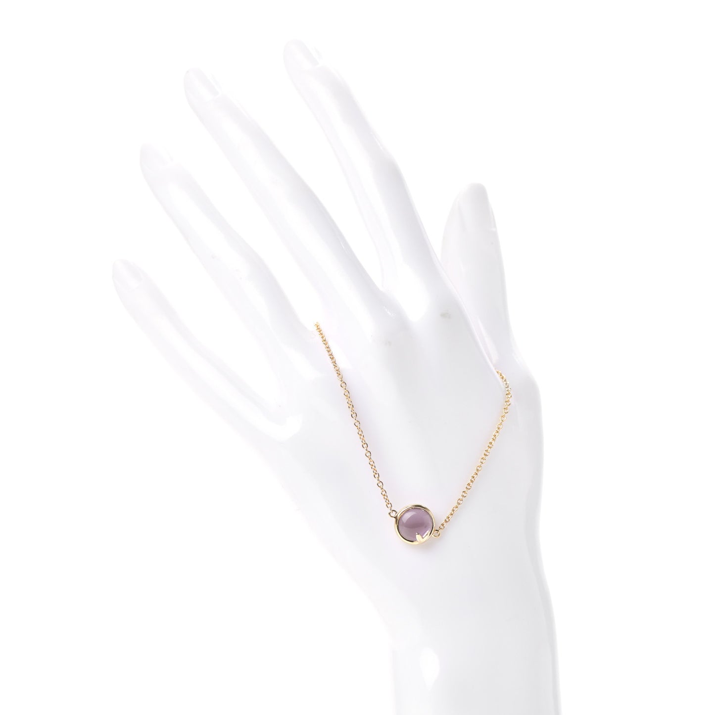 18k Yellow Gold Amethyst Paloma Picasso Olive Leaf Bracelet