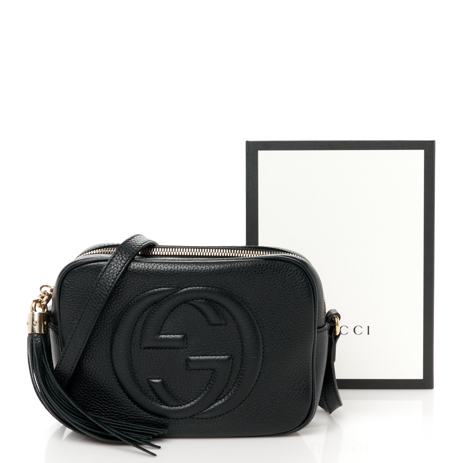 Gucci Pebbled Calfskin Small Soho Disco Bag Black 13 of 13
