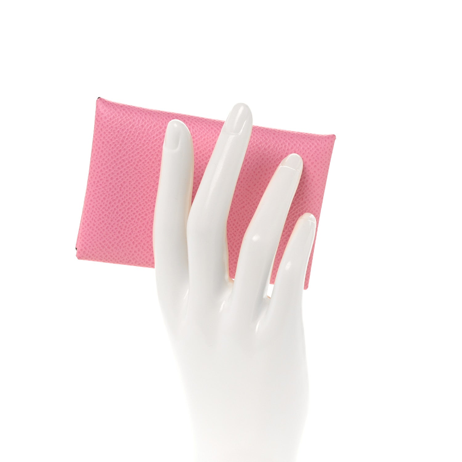 Hermes Epsom Calvi Card Case 5P Pink 2 of 8