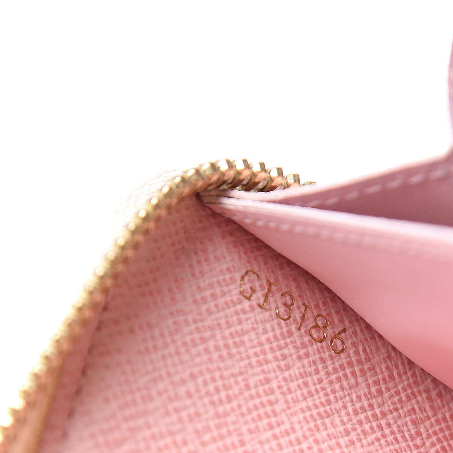 Louis Vuitton Damier Azur Clemence Wallet Rose Ballerine 6 of 8
