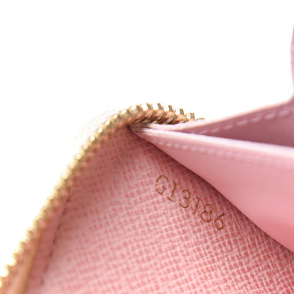 Louis Vuitton Damier Azur Clemence Wallet Rose Ballerine 6 of 8