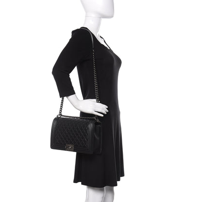 Chanel Lambskin Quilted New Medium Boy Flap Black 2 of 15