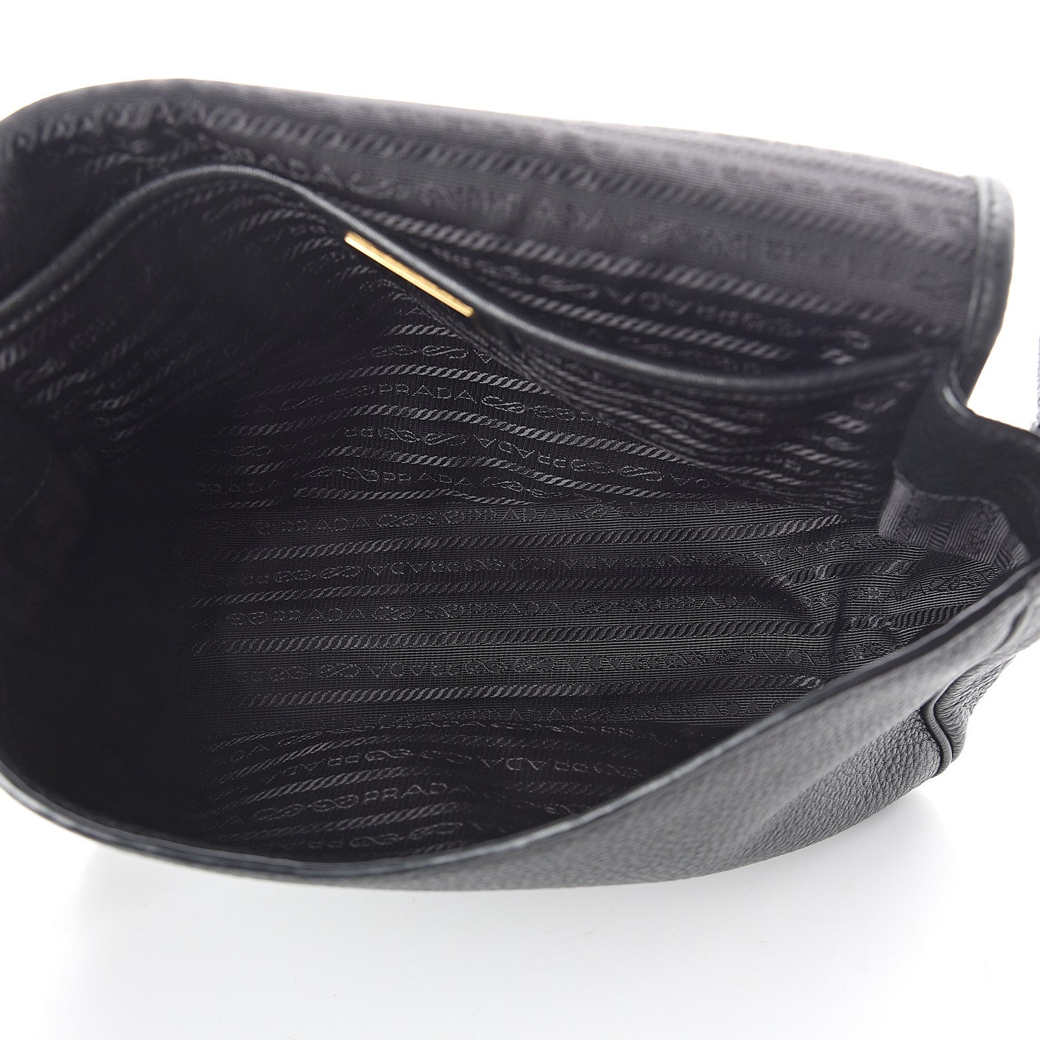 Prada Vitello Phenix Crossbody Bag Black 4 of 8