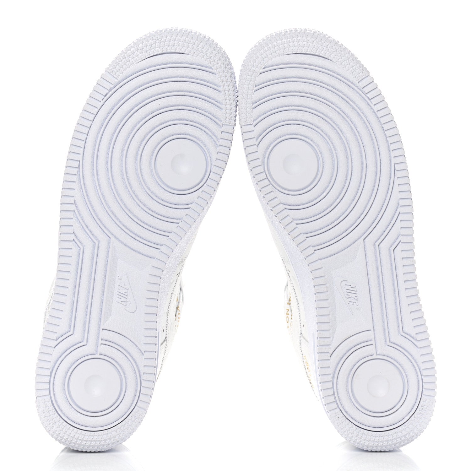 Louis Vuitton X NIKE AIR FORCE 1 Calfskin Monogram Mens Low Top Sneakers 7 White 5 of 10