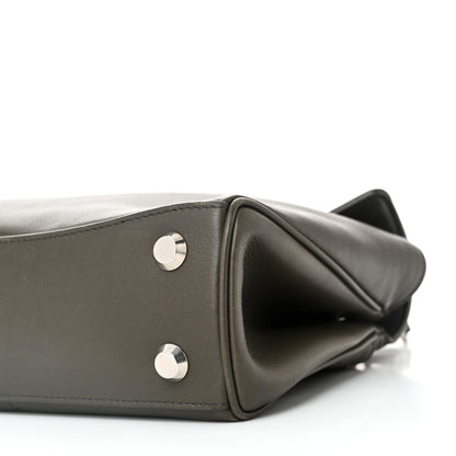 Balenciaga Natural Smooth Calfskin Mini Rodeo Top Handle Handbag Grey 9 of 10