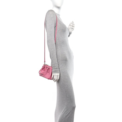 Prada Saffiano Lux Micro Galleria Double Zip Tote Begonia 3 of 9