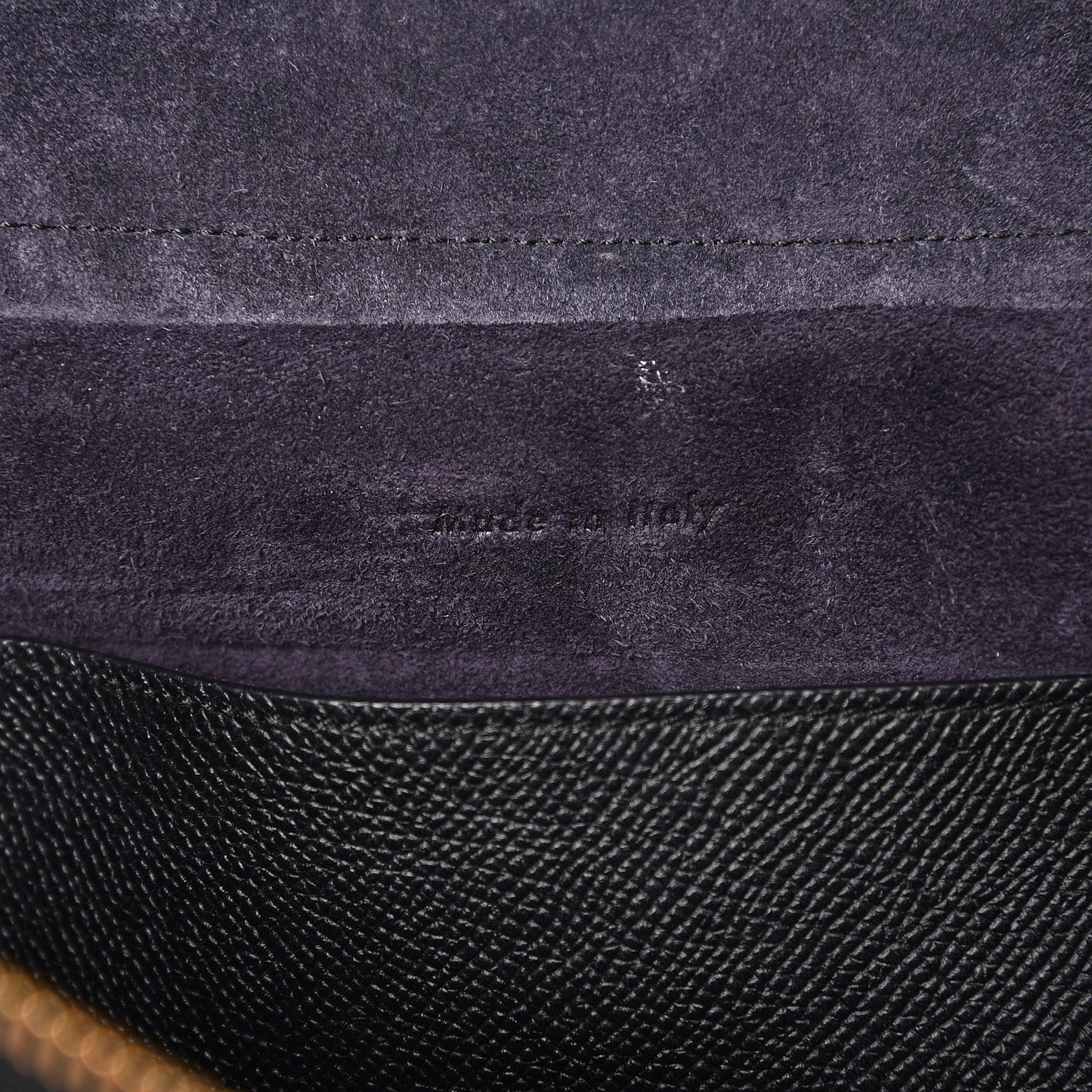 Grained Calfskin Micro Belt Bag Black