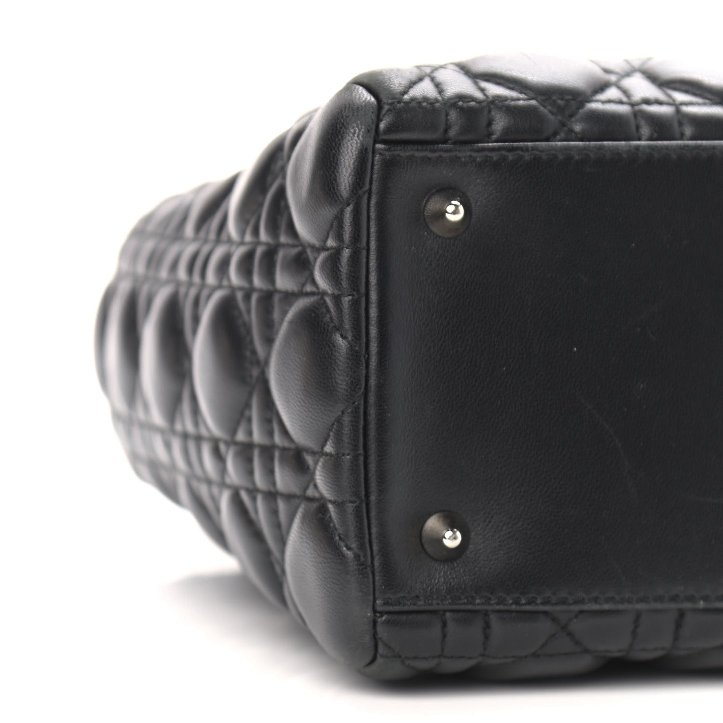Lambskin Cannage Medium Lady Dior Black