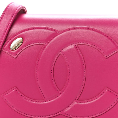 Chanel Lambskin CC Mania Flap Bag Pink 8 of 10