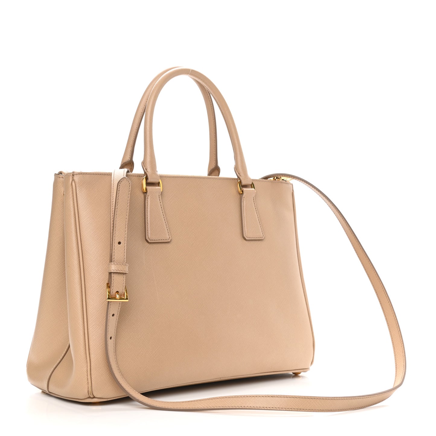 Saffiano Medium Galleria Double Zip Tote Sabbia