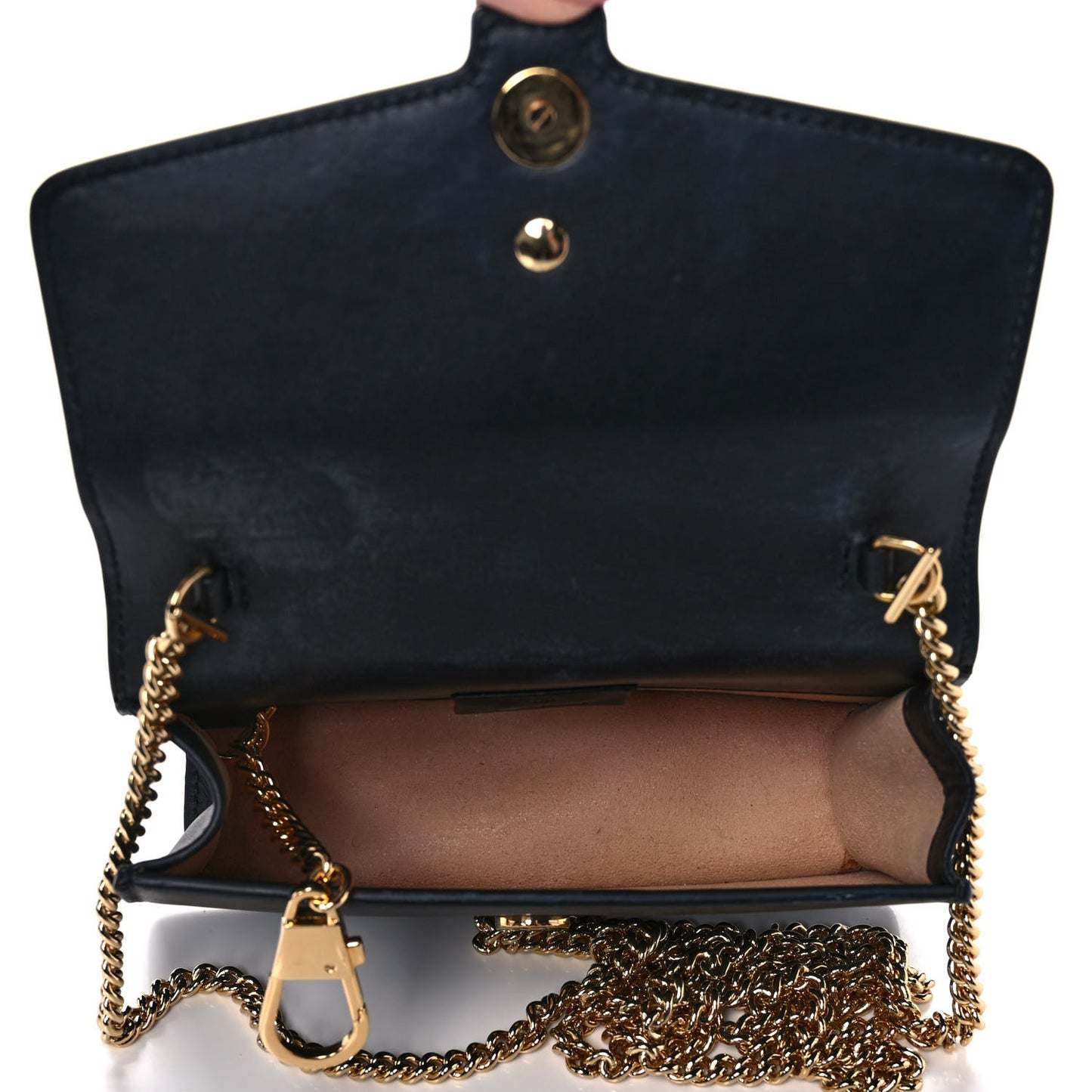 Calfskin Super Mini Sylvie Chain Shoulder Bag Blue