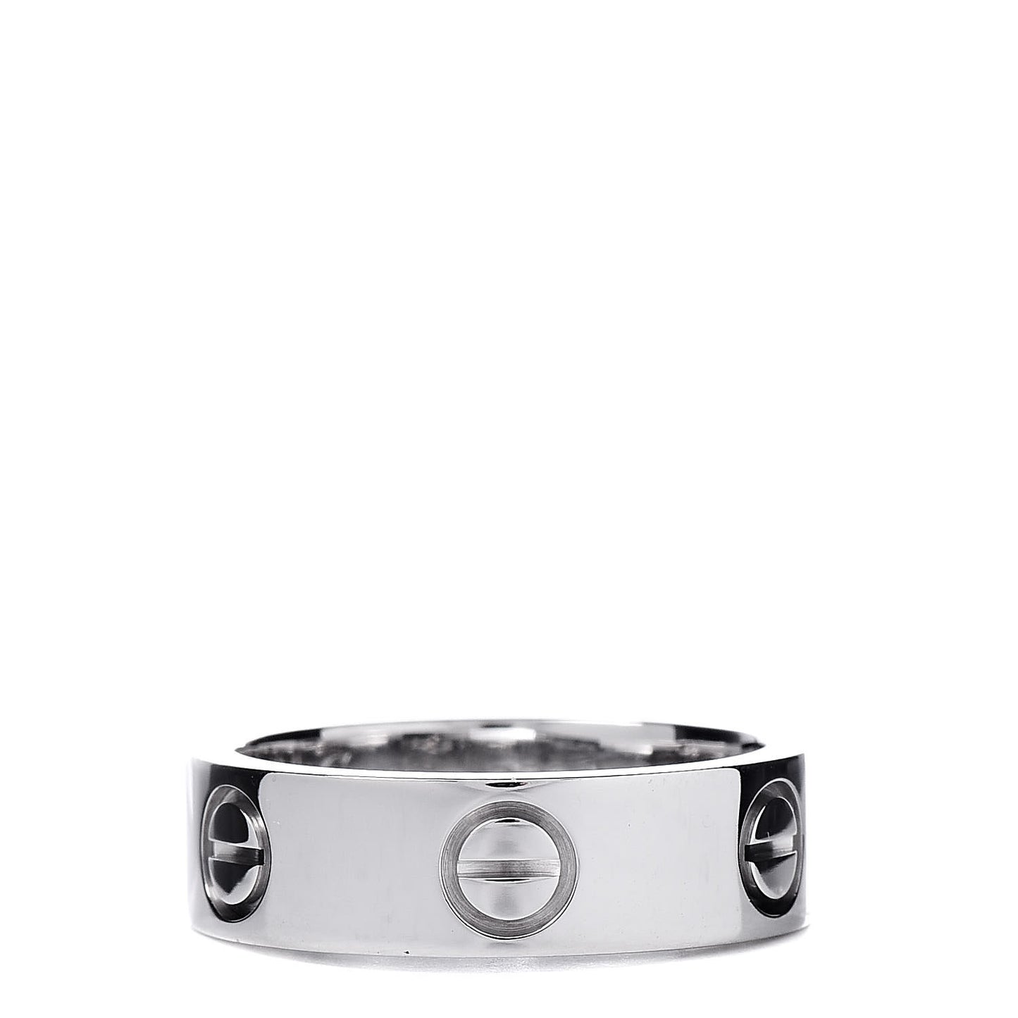 18K White Gold 5.5mm LOVE Ring 51 5.75