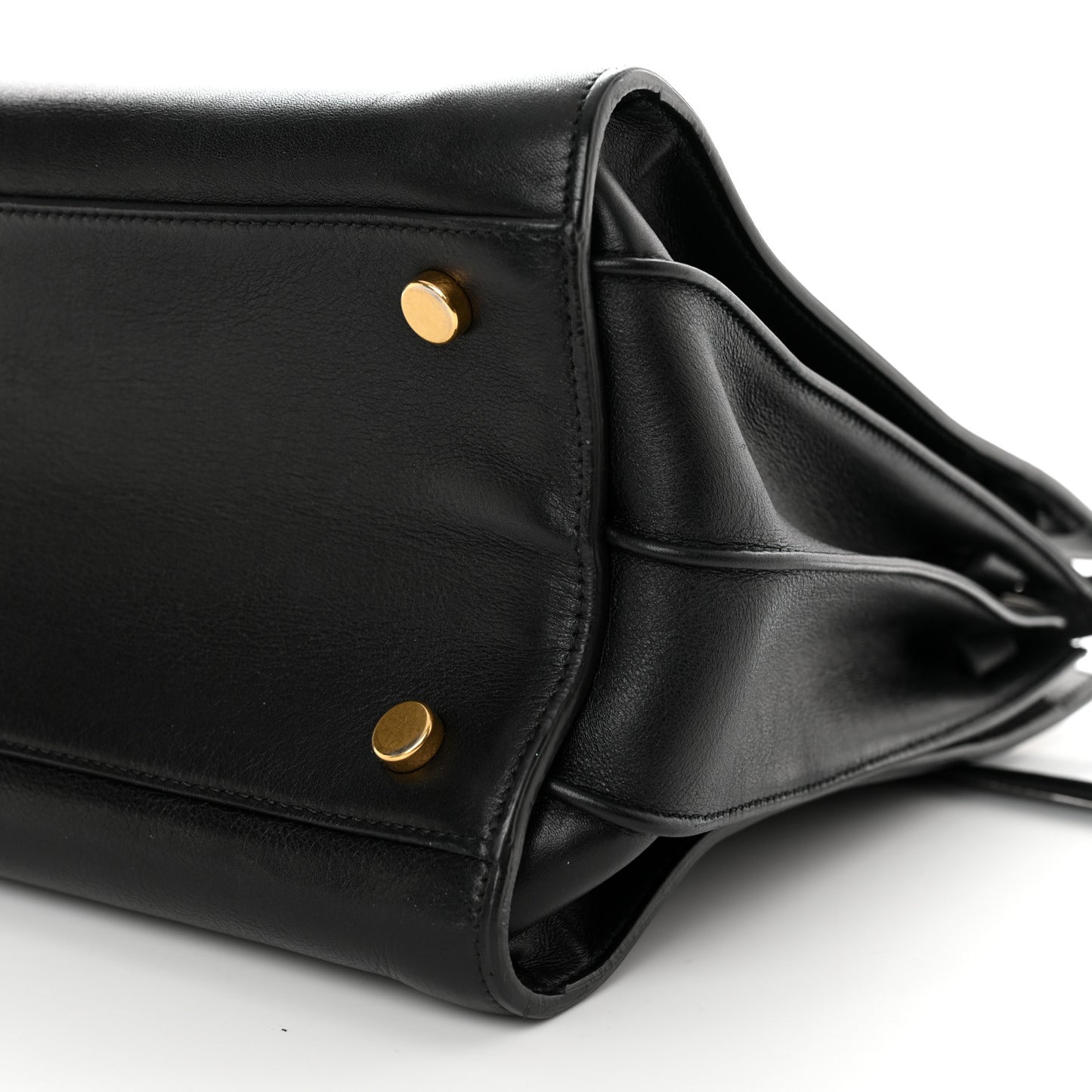 Calfskin Small Sac De Jour Black
