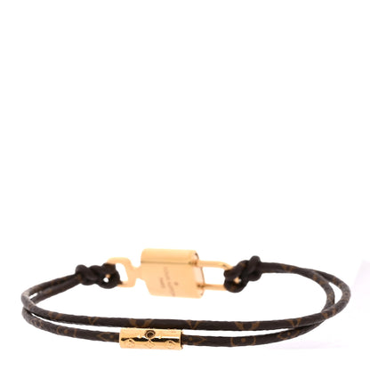 Louis Vuitton Monogram LV Padlock Bracelet 19 3 of 4