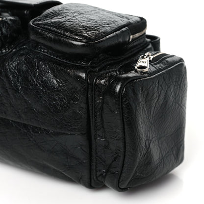 Balenciaga Agneau Arena Superbusy XS Sling Zip Shoulder Bag Black 10 of 11