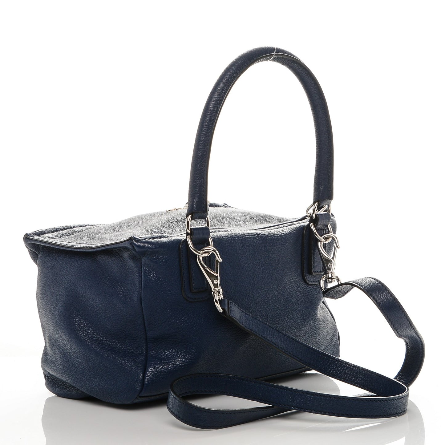 Sugar Goatskin Small Pandora Deep Blue