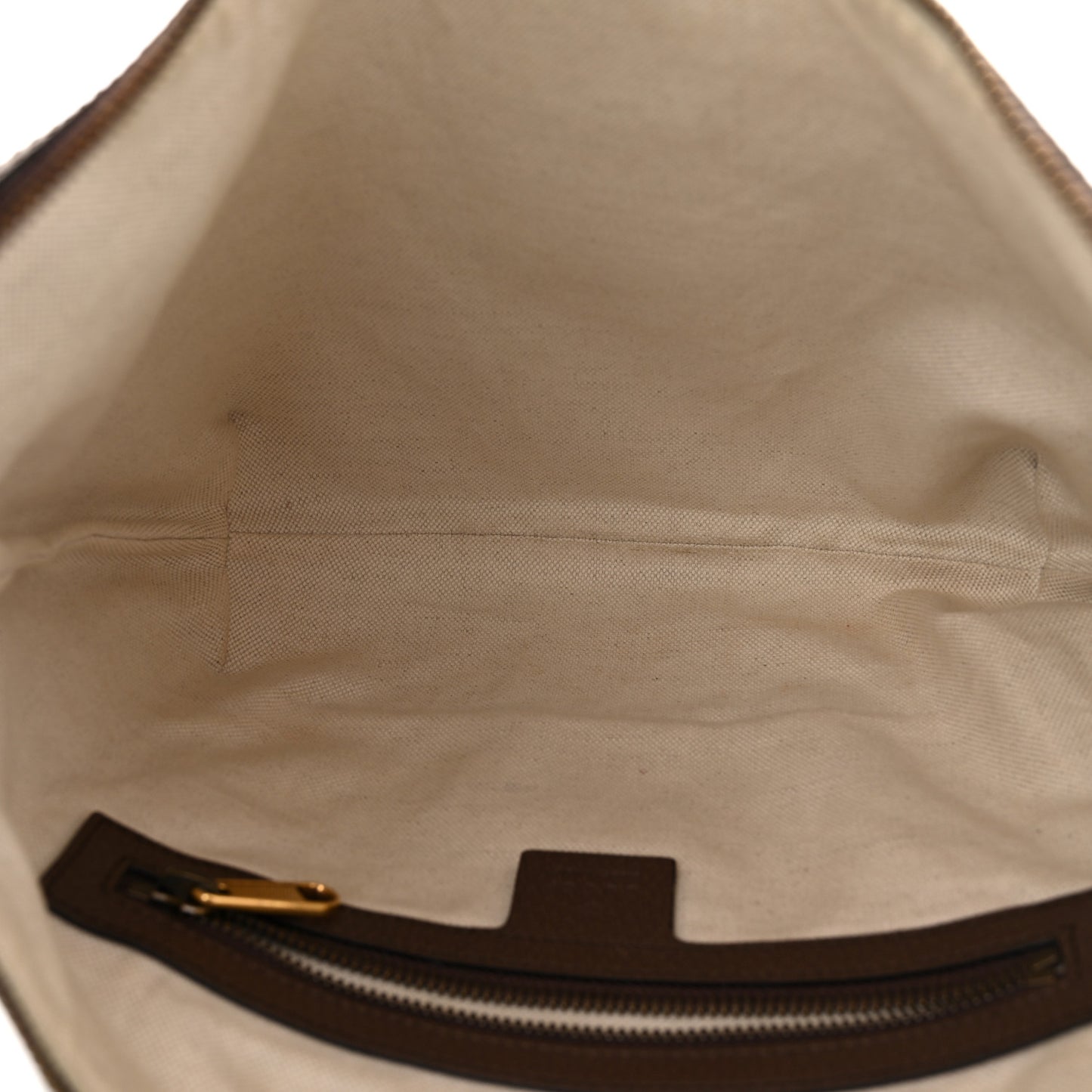 GG Supreme Monogram Web Small Ophidia Half Moon Hobo Brown