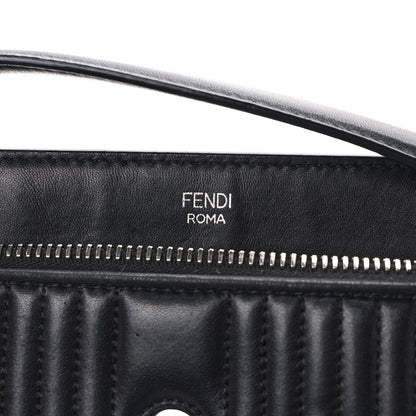 Fendi Shiny Nappa Trapuntata DotCom Chain Satchel Black 6 of 12