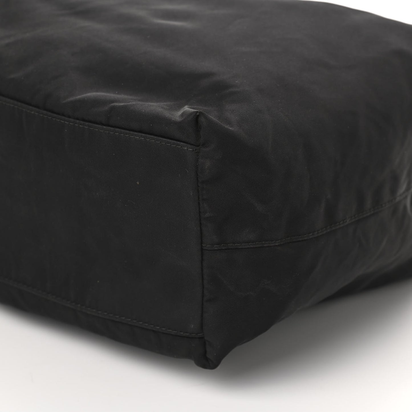 Tessuto Nylon Top Handle Bag Black