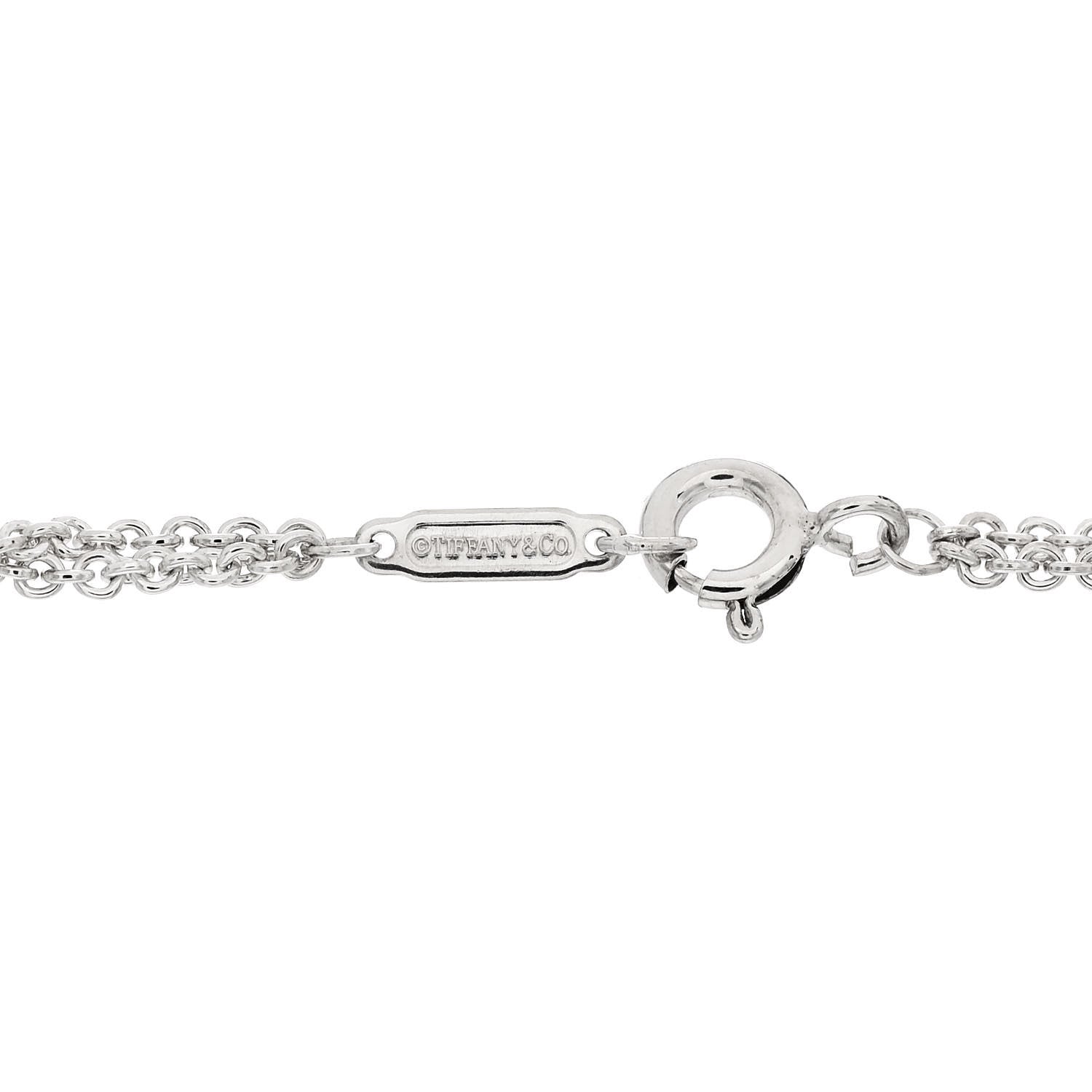 Tiffany Sterling Silver Infinity Double Chain Bracelet 3 of 4