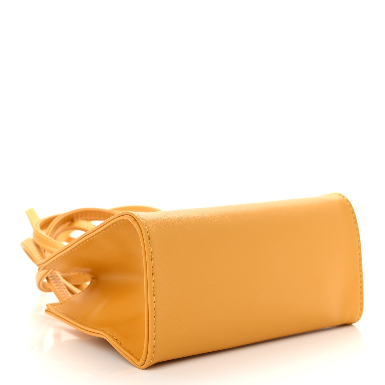 Telfar Vegan Leather Small Shopping Bag Mustard 4 of 9