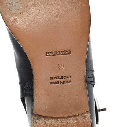 Hermes Calfskin Neo Low Boots 38 Black 6 of 12
