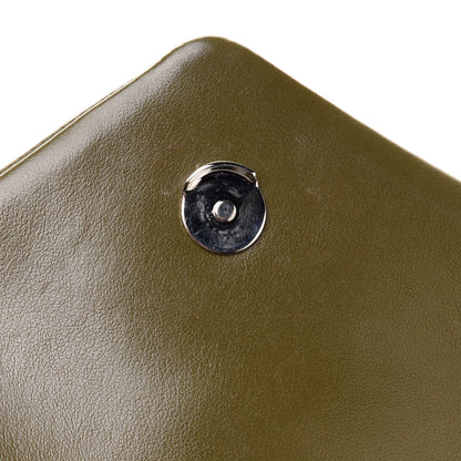 Saint Laurent Calfskin Y Quilted Monogram Toy Loulou Crossbody Bag Military Olive 12 of 13