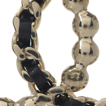 Chanel Lambskin Pearl CC Chain Brooch Black Gold 3 of 3