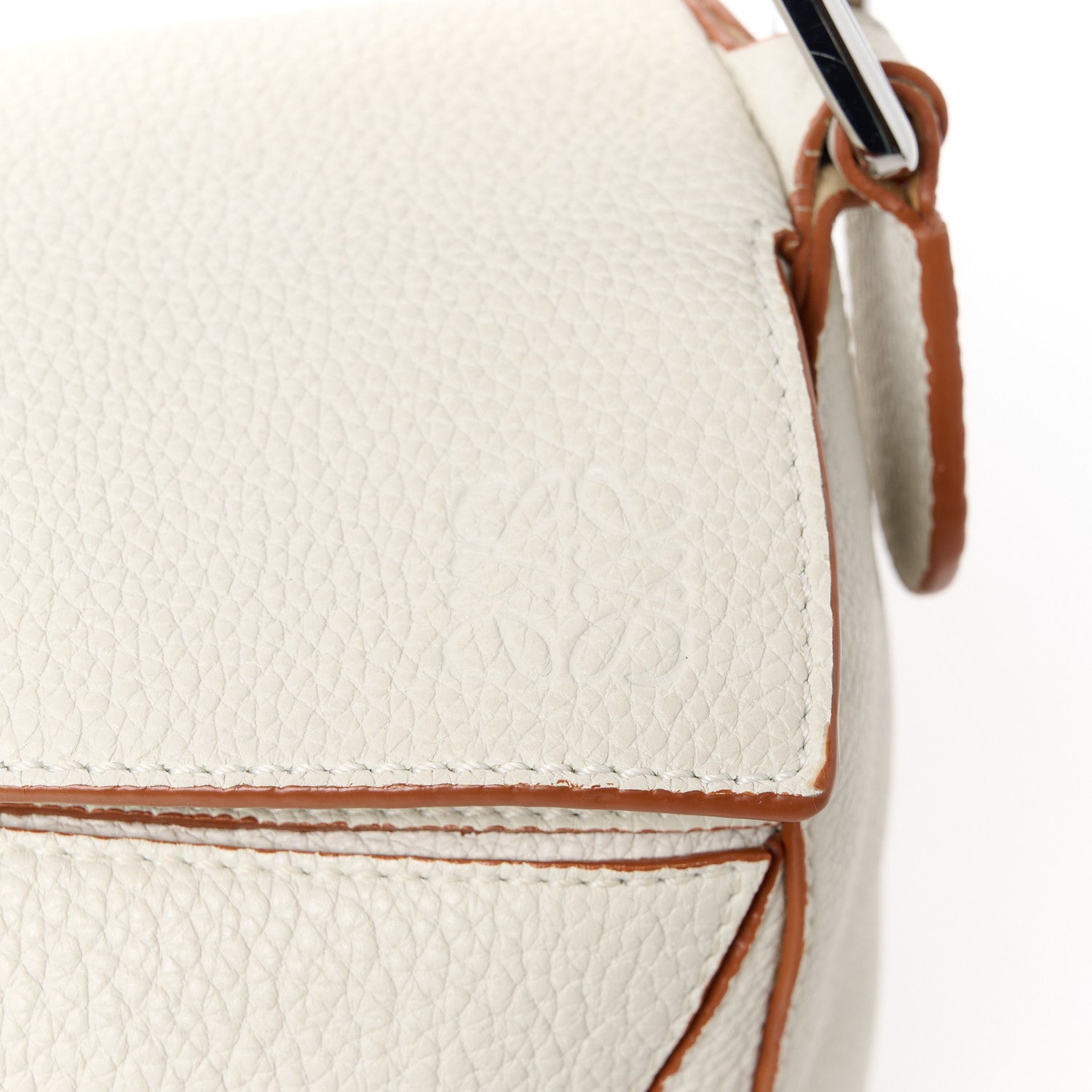 Loewe Calfskin Small Puzzle Bag Ivory 7 of 11
