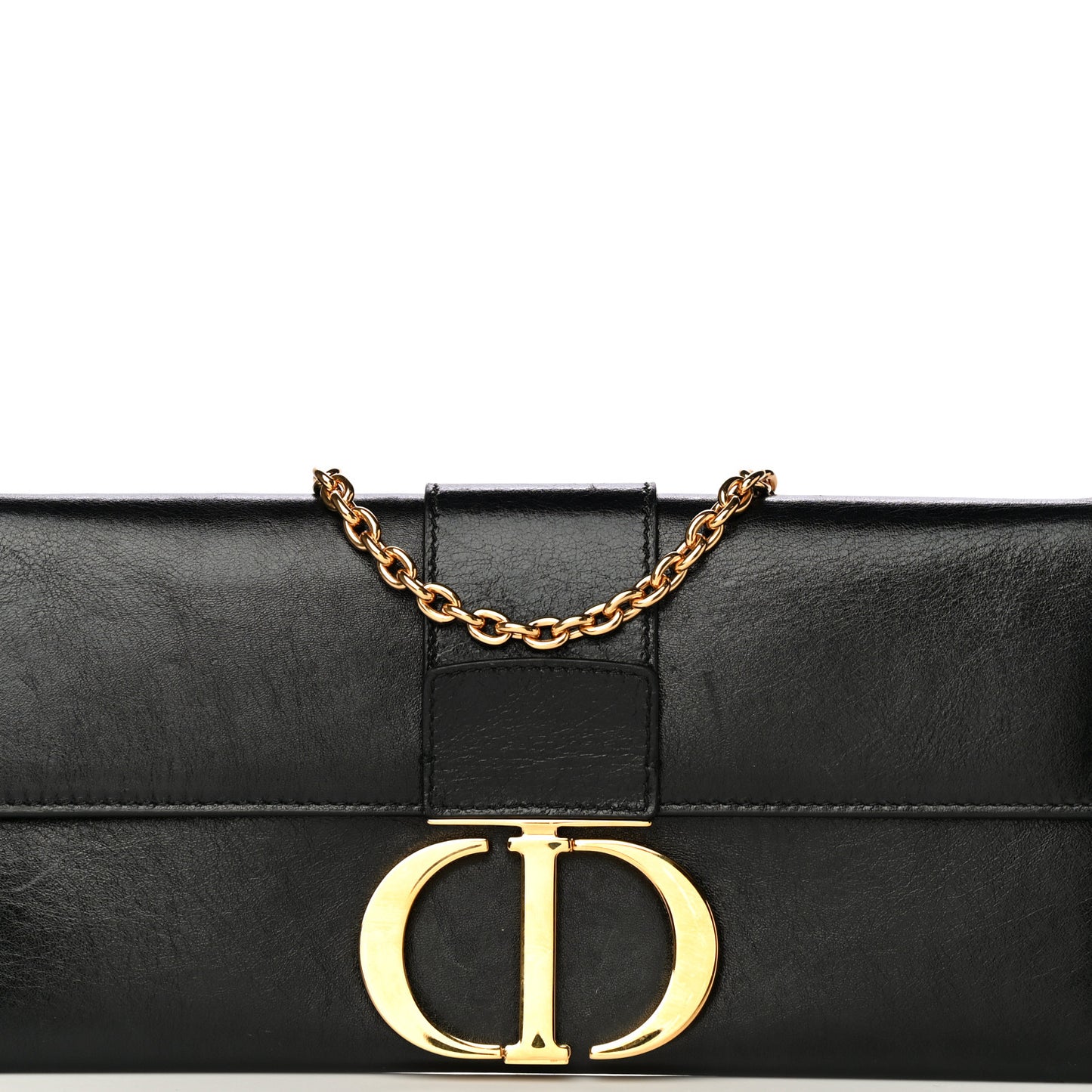 Calfskin 30 Montaigne Chain Pouch Black