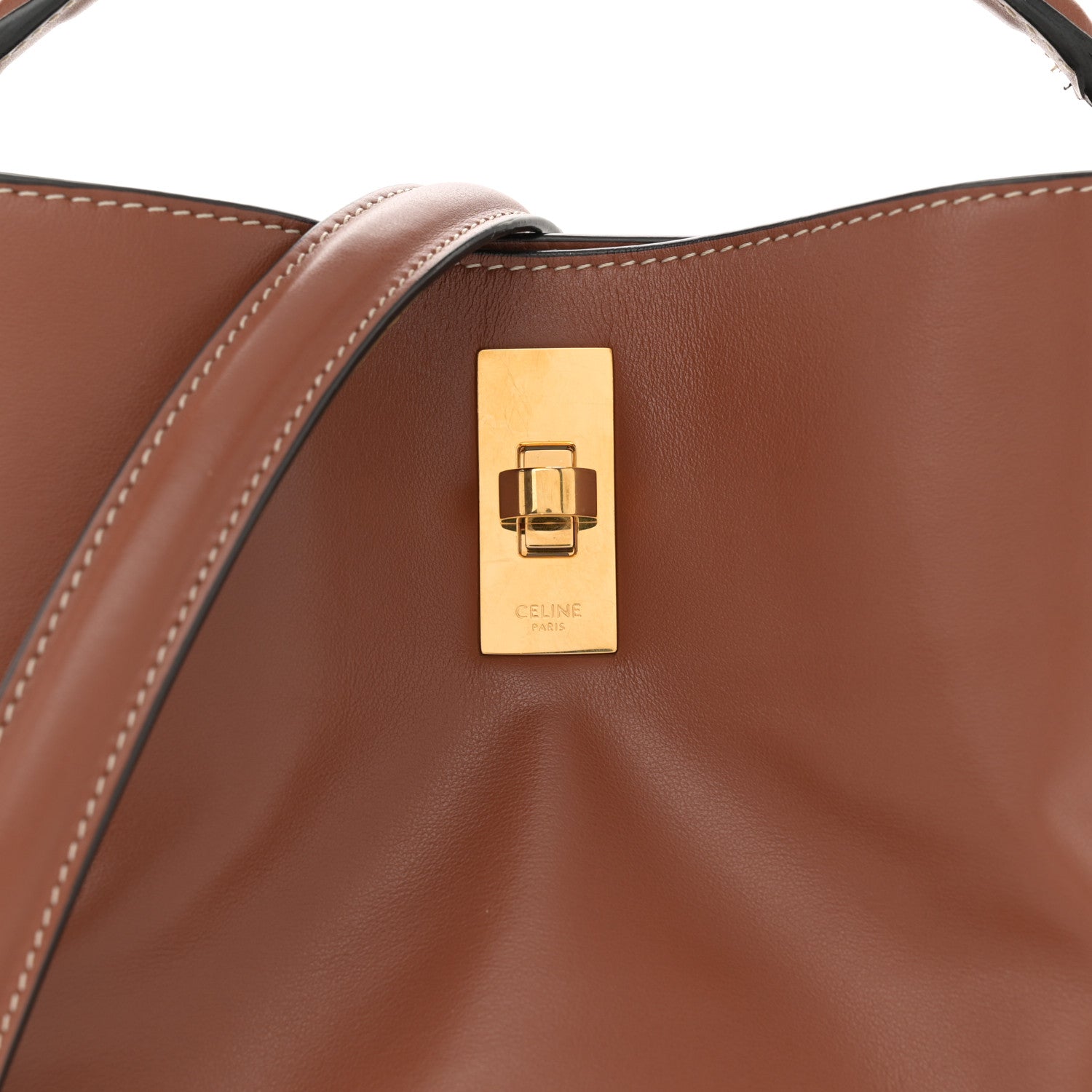 Celine Smooth Calfskin Teen Bucket 16 Tan 8 of 10