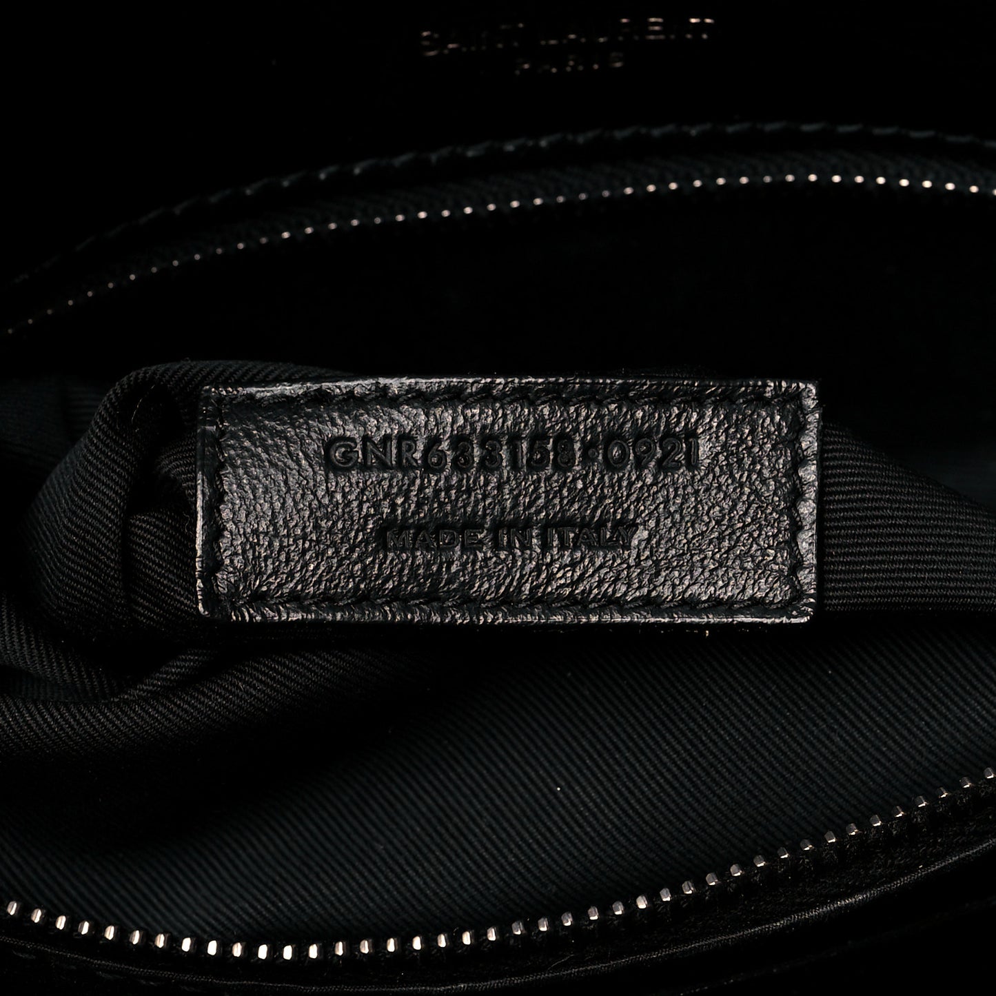 Crinkled Calfskin Matelasse Monogram Medium Niki Chain Satchel Black