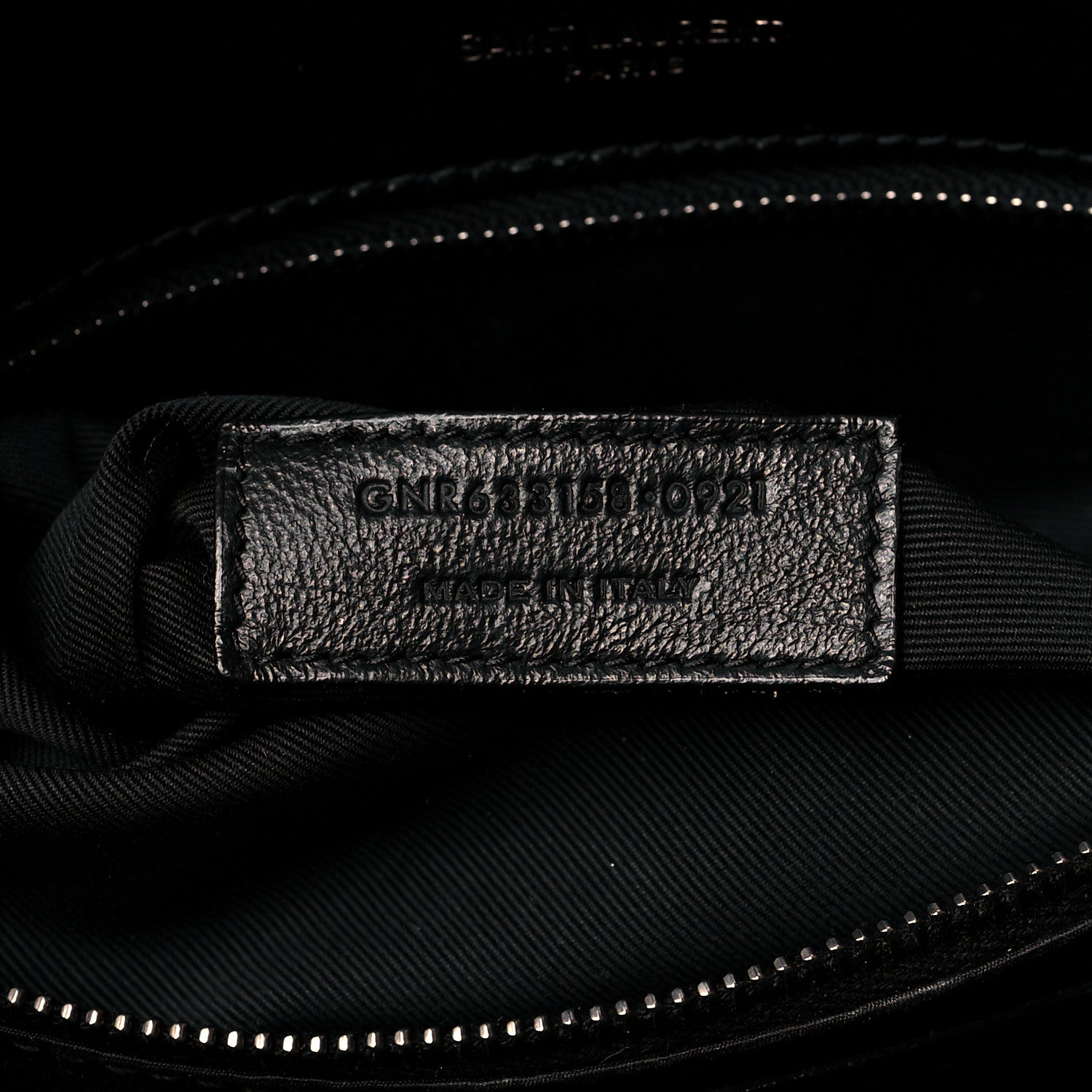 Saint Laurent Crinkled Calfskin Matelasse Monogram Medium Niki Chain Satchel Black 7 of 11
