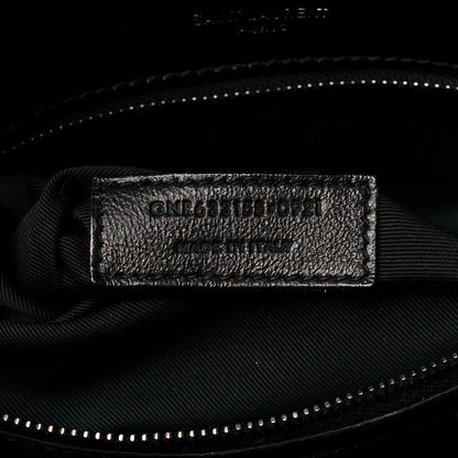 Saint Laurent Crinkled Calfskin Matelasse Monogram Medium Niki Chain Satchel Black 7 of 11