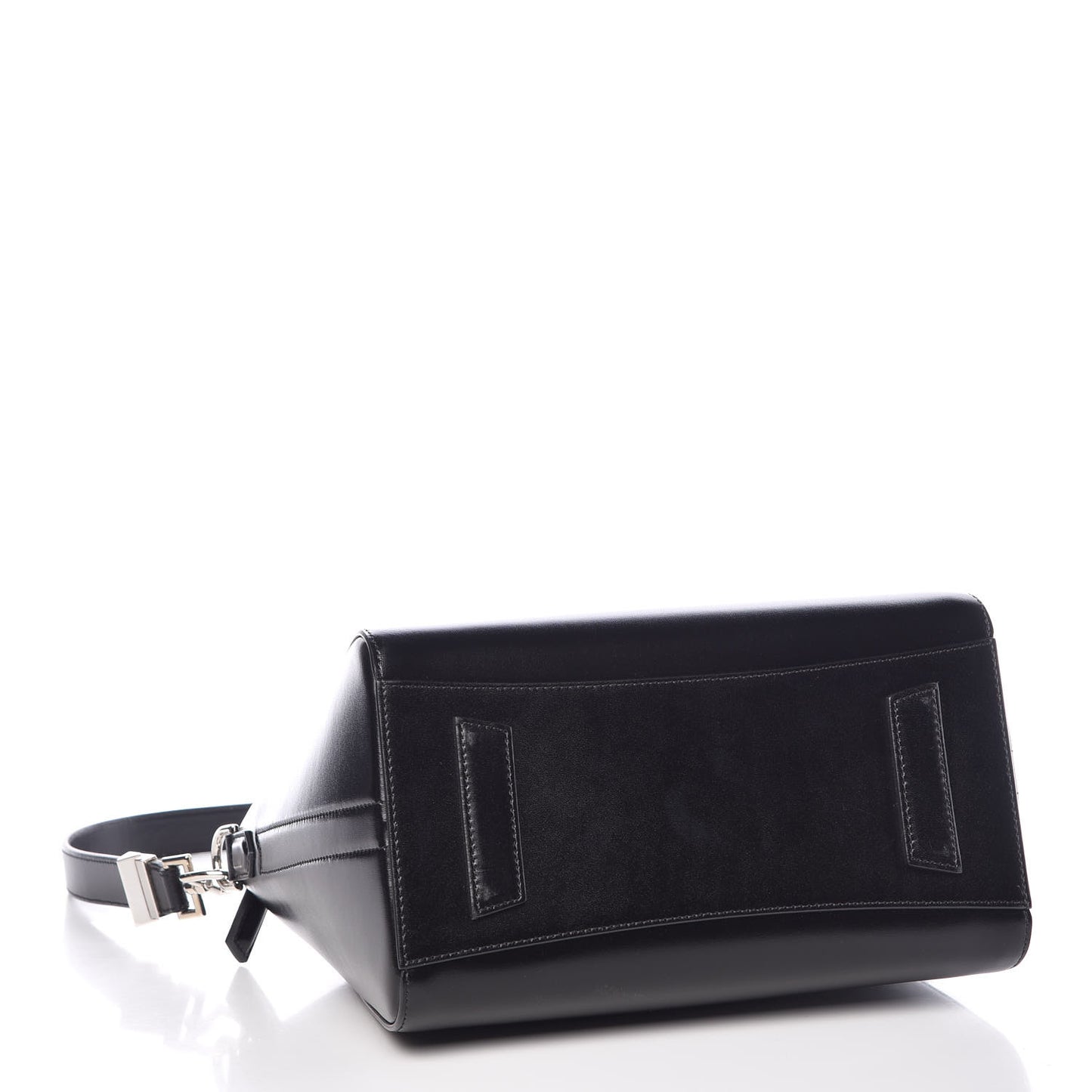 Shiny Lord Calfskin Small Antigona Black