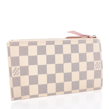 Louis Vuitton Damier Azur Felicie Chain Wallet Zippered Insert Rose Ballerine 3 of 6