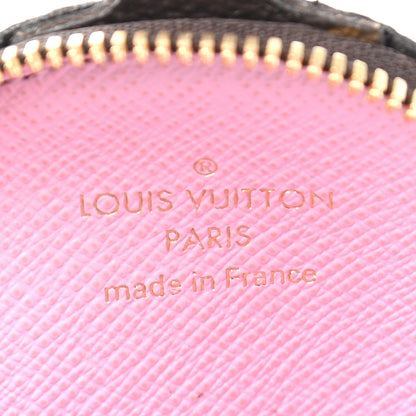 Louis Vuitton Monogram 2021 Christmas Animation Japanese Garden Round Coin Purse Wisteria Pink 6 of 6