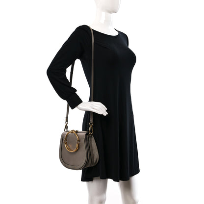 Chloe Calfskin Suede Medium Nile Bracelet Bag Motty Grey 3 of 9