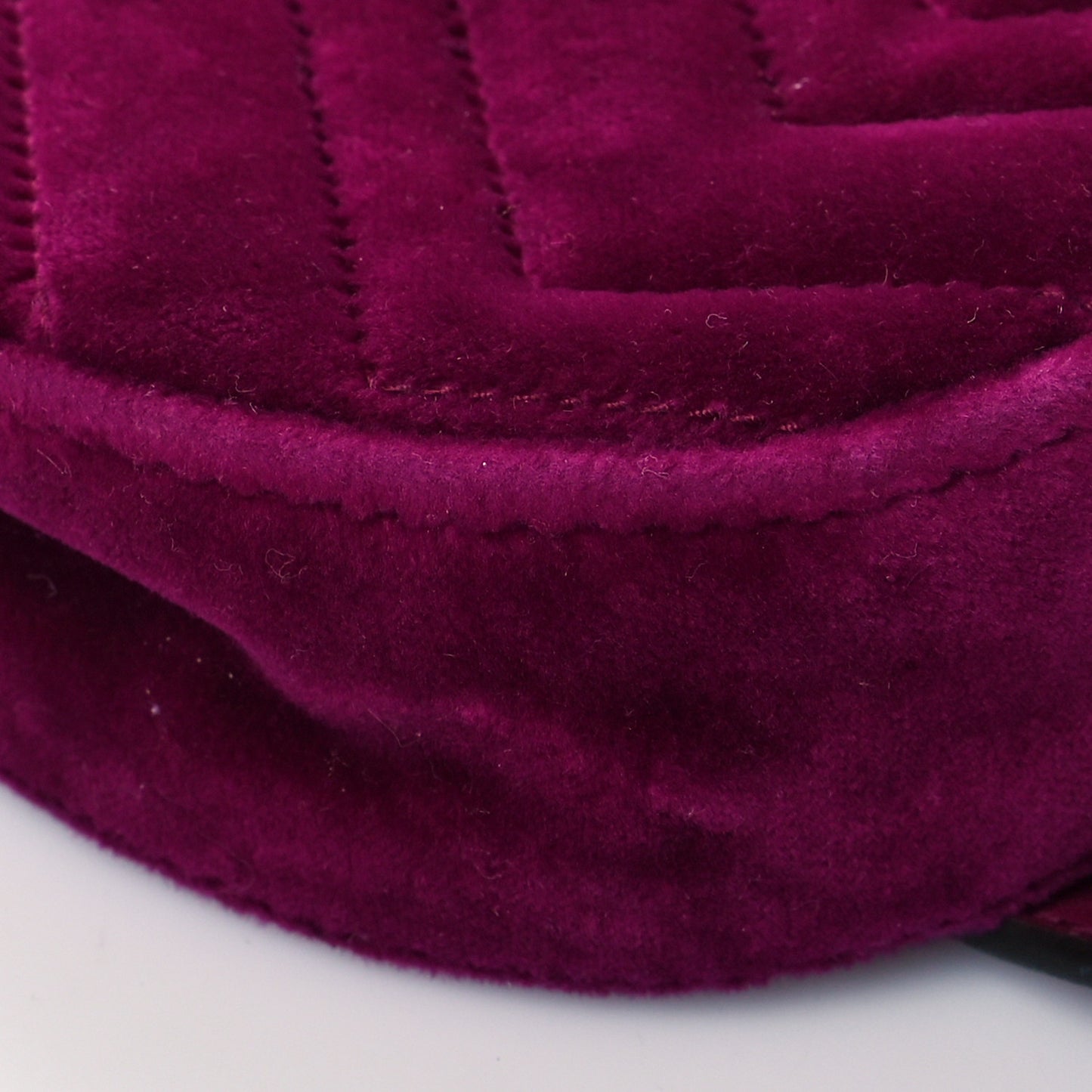 Velvet Matelasse GG Marmont Belt Bag 95 38 Fuchsia Violet Cyclamen