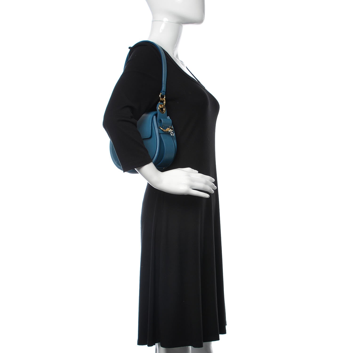 Chloe Calfskin Small Tess Bag Vinyl Blue 3 of 11