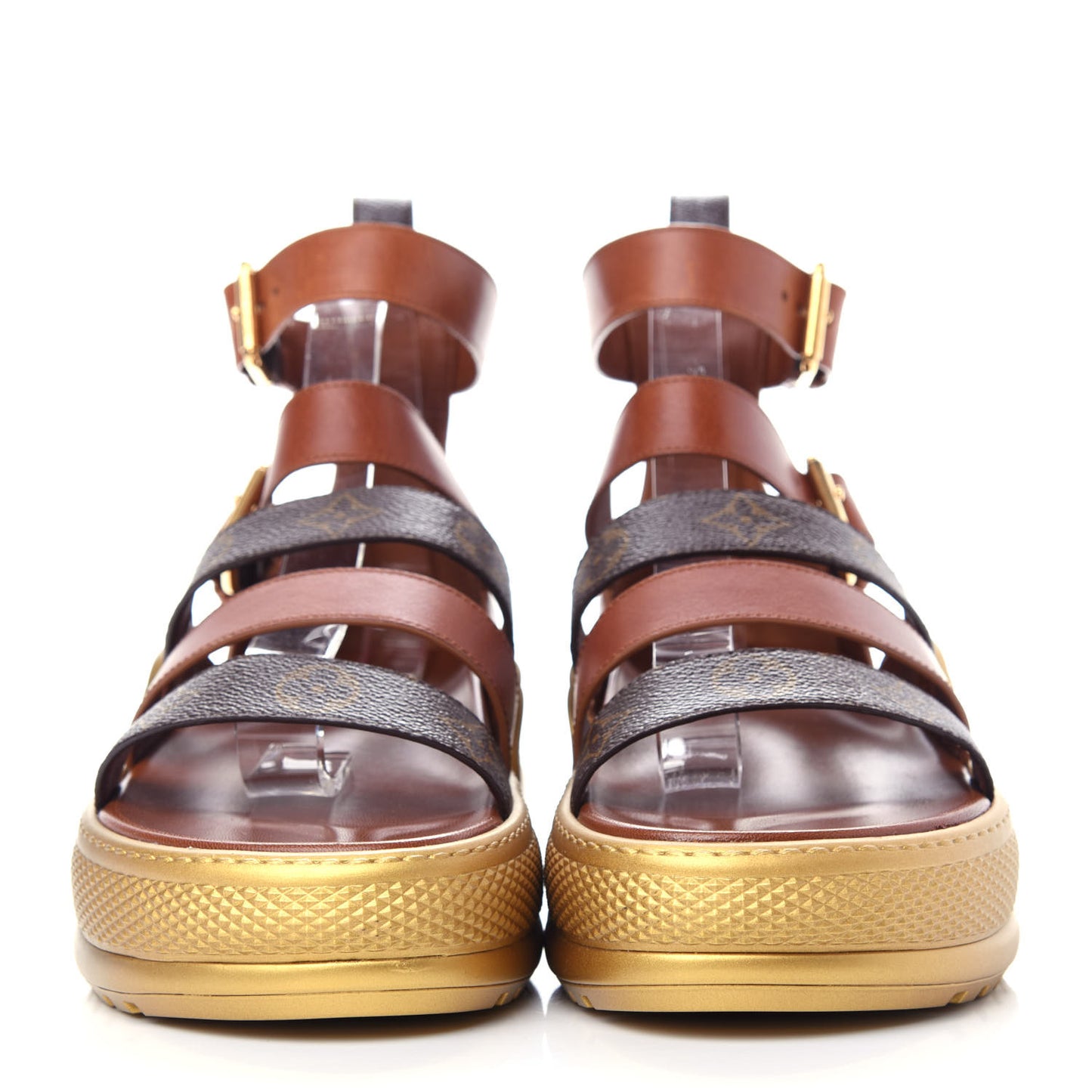 Calfskin Monogram LV Archlight Sandal 41 Gold