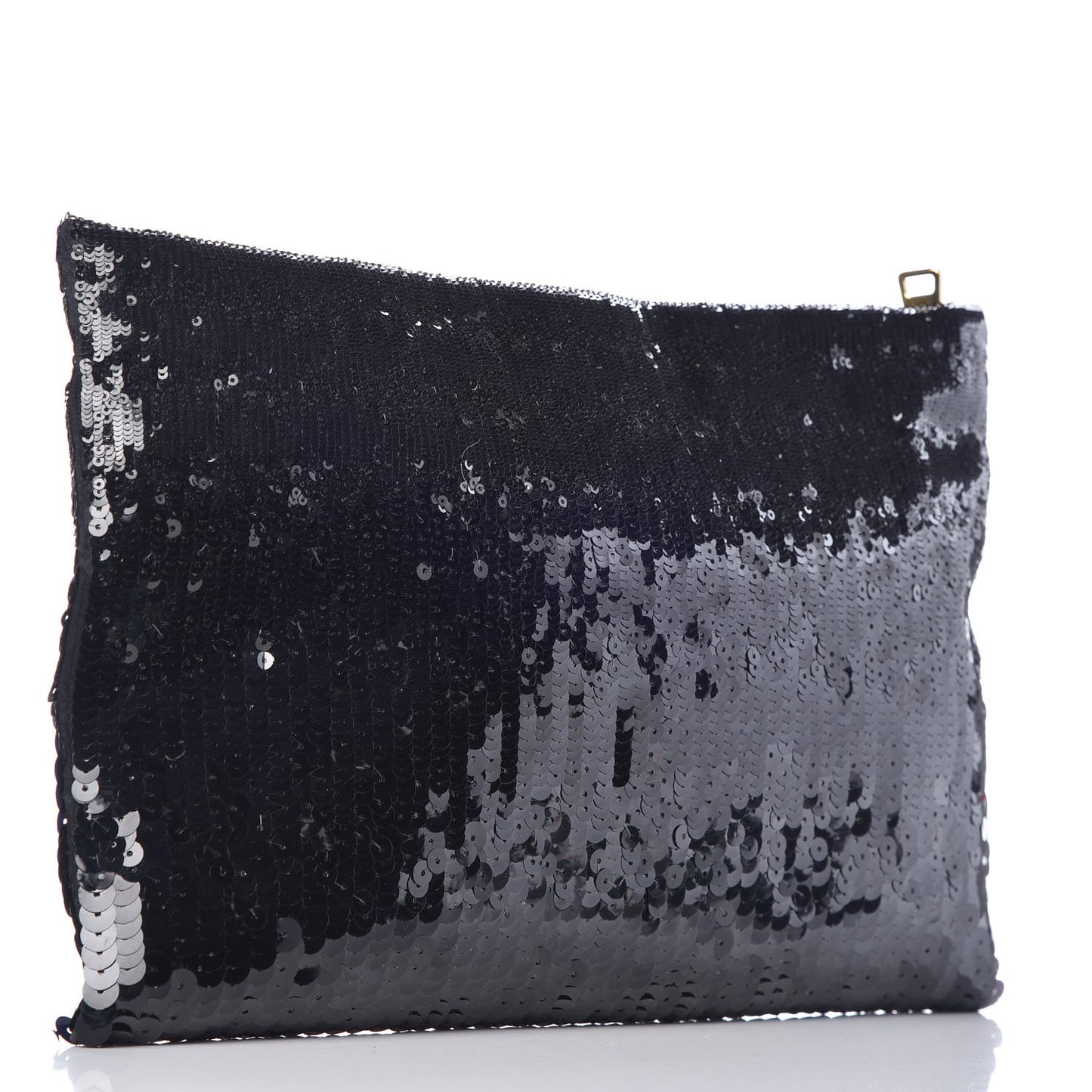 Sequin Pochette Clutch Black