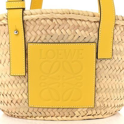 Loewe Raffia Small Basket Tote Bag Natural Yellow 7 of 9