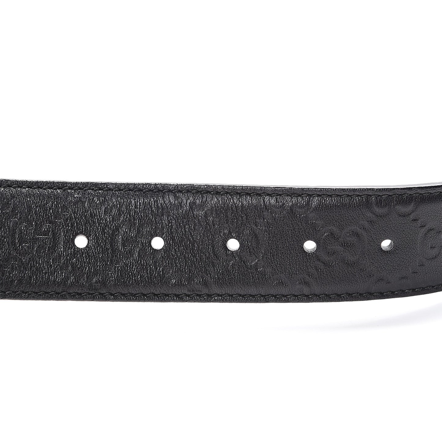 Guccissima Signature Interlocking G 40mm Belt 85 34 Black