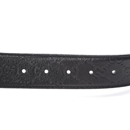 Gucci Guccissima Signature Interlocking G 40mm Belt 85 34 Black 4 of 8