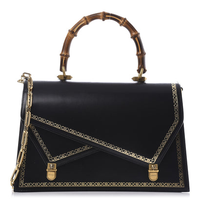 Gucci Smooth Calfskin Medium Ottilia Top Handle Bag Black 1 of 11