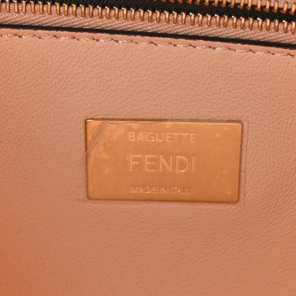 Fendi Nappa Small FF Embossed Midi Chain Baguette Light Rose 6 of 8