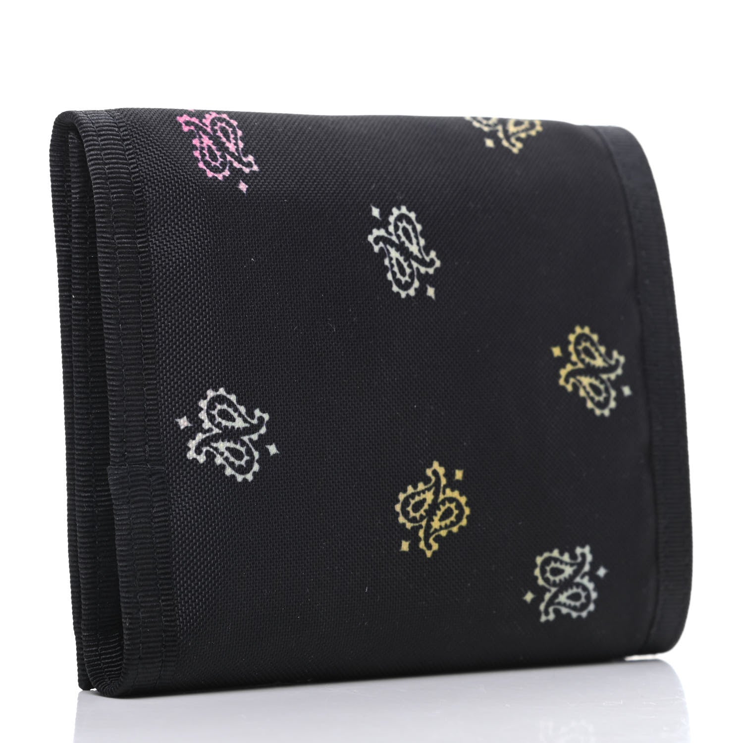 Saint Laurent Nylon Bandana Print Tiny Buffalo Wallet Black 3 of 6