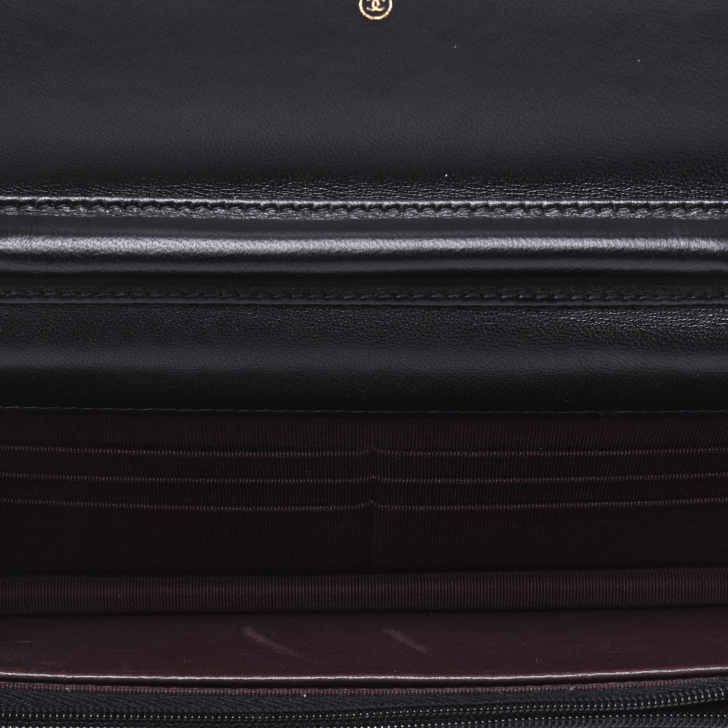 Chanel Lambskin Quilted Wallet On Chain WOC Black 4 of 15